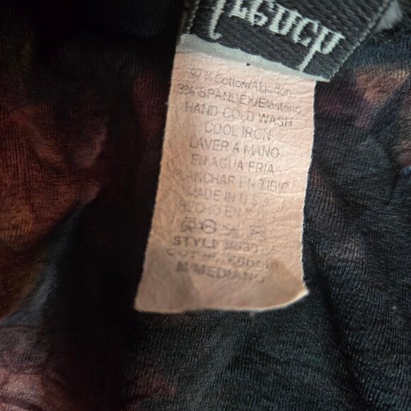 Y2K sleeveless Top Lace Trim Size S Gothic Fairy grunge whimsigoth V Neck Ruched - Picture 7 of 7